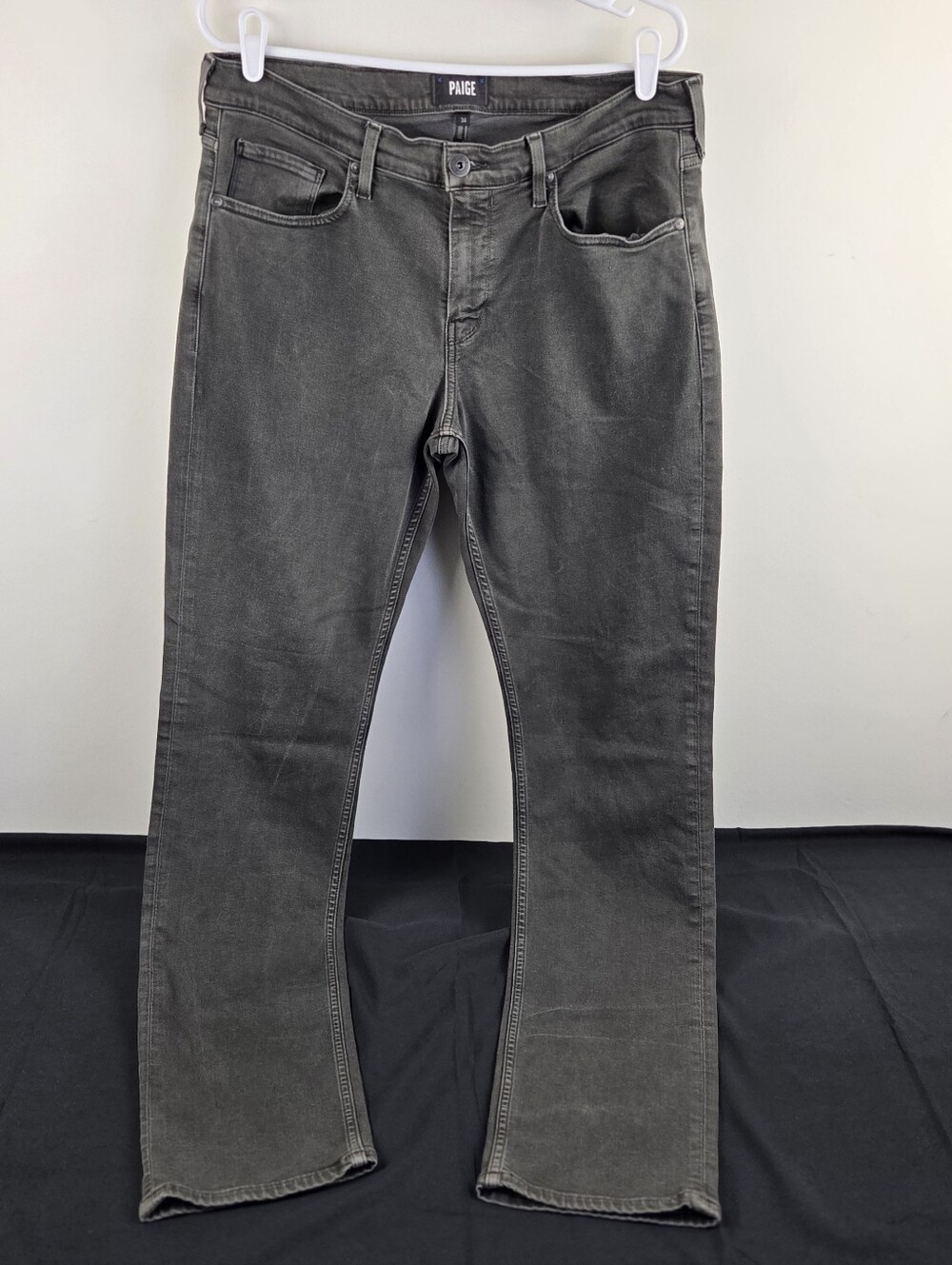 Paige Normandie Pants Mens 34x34 Smokey Gray Rayon Blend